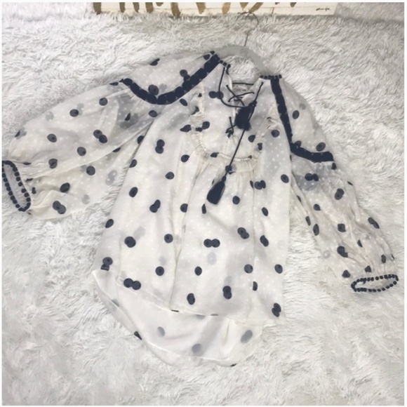 kate spade Mini Dee Dot Billie Top blouse S nwot - Picture 5 of 8